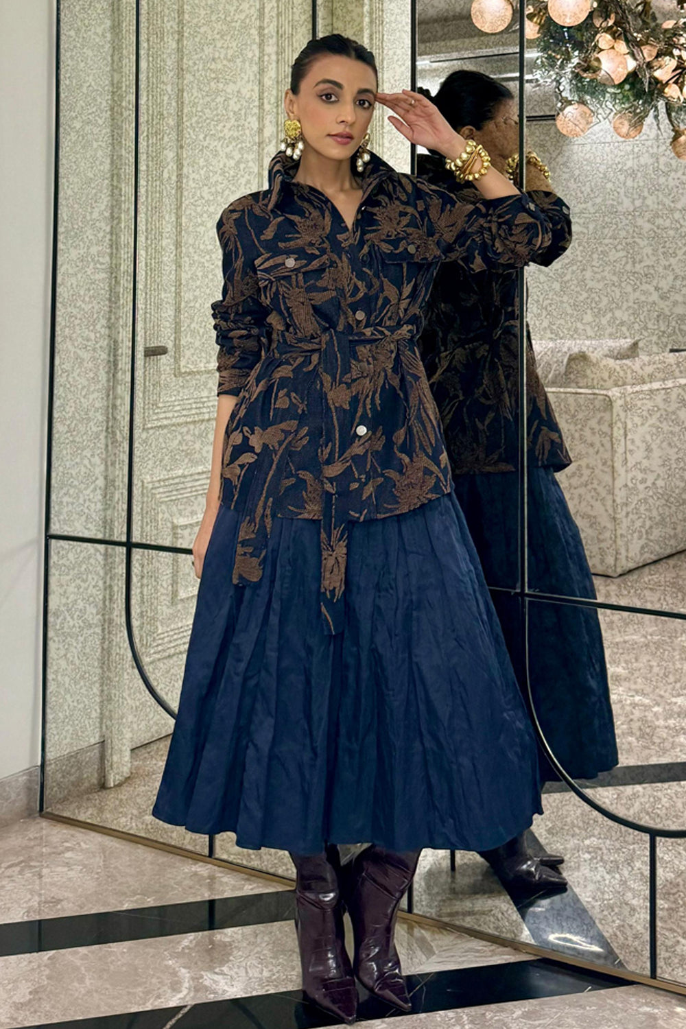 Denim Velvet Jacket